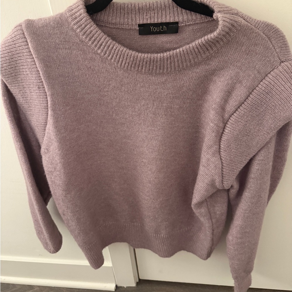 Purple knit sweater